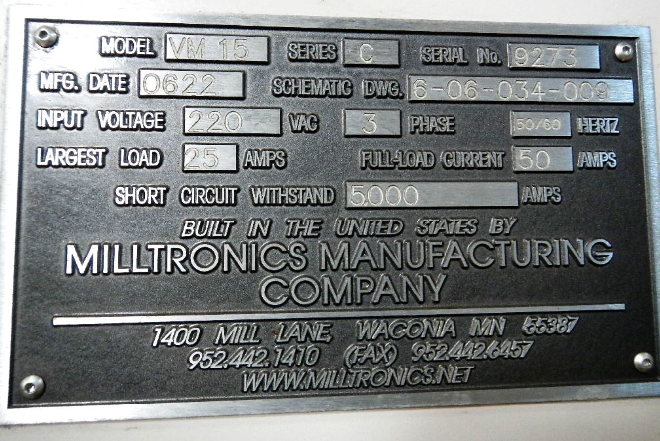 2006 MILLTRONICS VM15 Vertical Machining Centers | Hindley Machine Tool Sales, LLC
